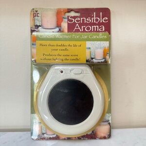 (NEW) SENSIBLE AROMA CANDLE WARMER FOR JAR CANDLES FITS UP TO 3 5/16" BASE